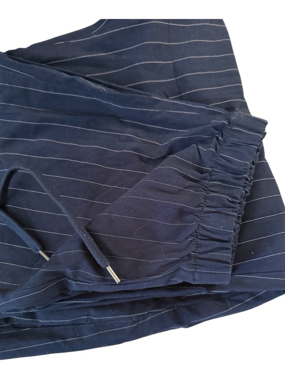 American Eagle Outfitters Navy Pinstripe Drawstring Trousers-Women’s - XXL - NWT